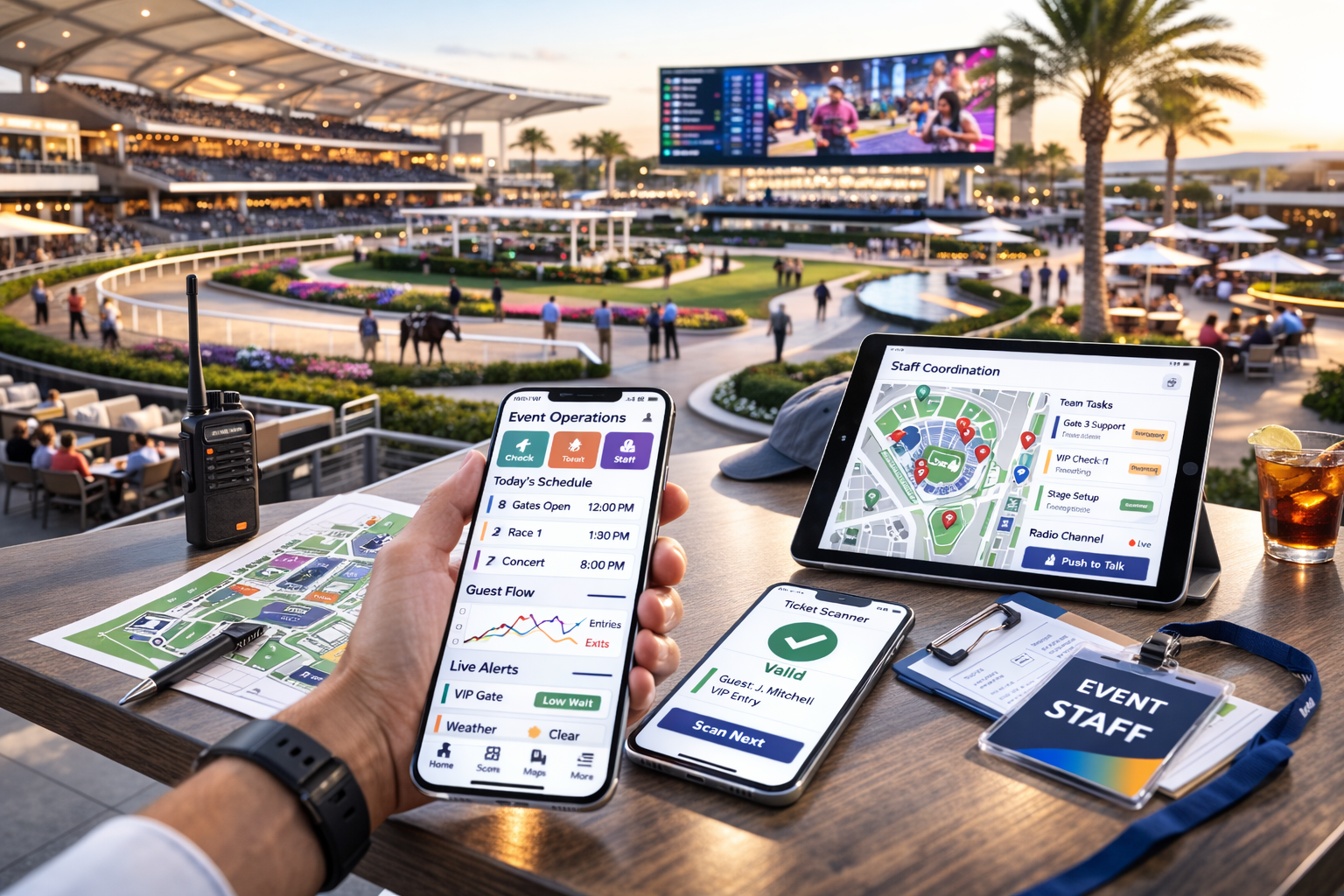 Large-Scale Sports and Entertainment Campus Standardized Internal App Delivery